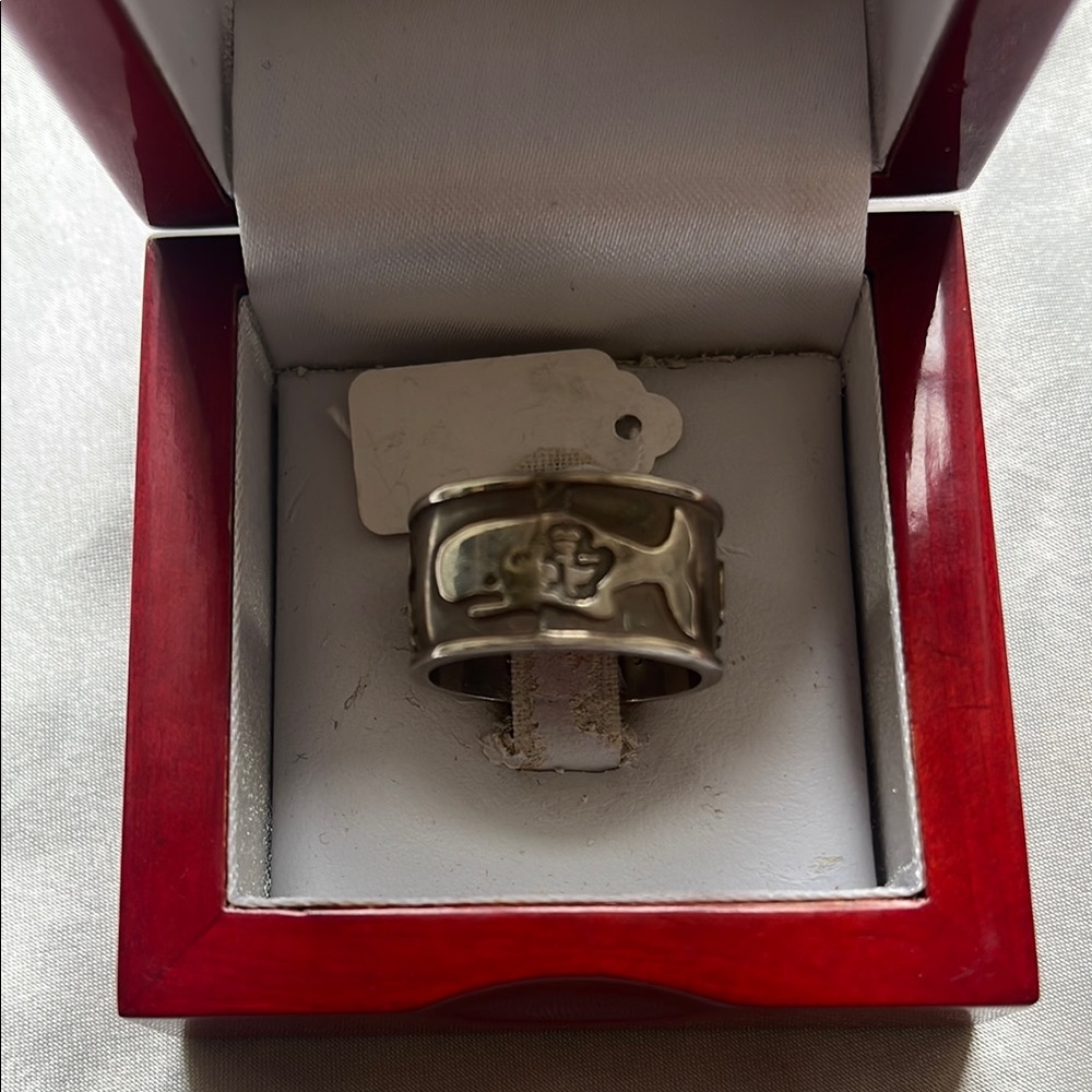 Unique Silver Band With Artistic Design